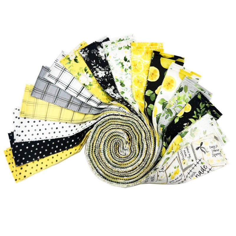Clothworks - Lemon Zest - 40 Strip Jelly Roll