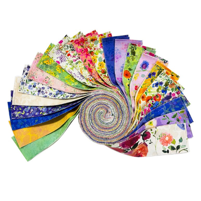 Clothworks - Fleur de Rose - 40 Strips