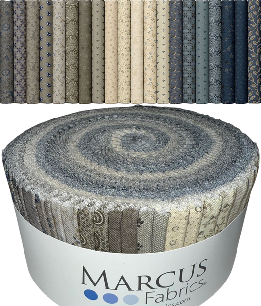Marcus Fabrics - Stone Cottage - 40 2.5" Strips/Jelly Roll