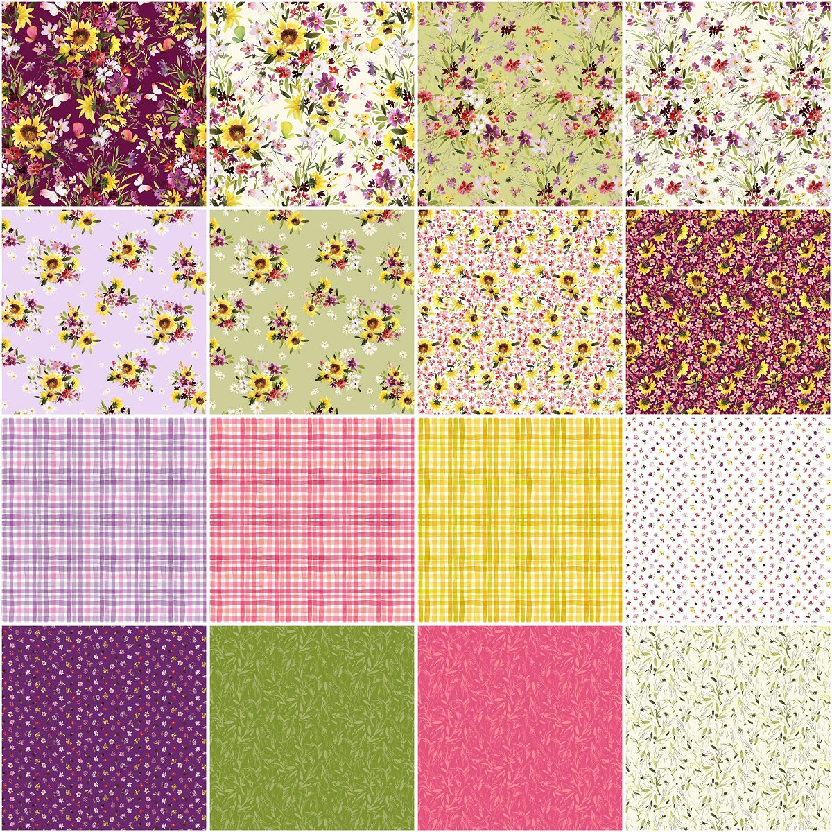 Clothworks - Summer Garden - 40 Strip Roll