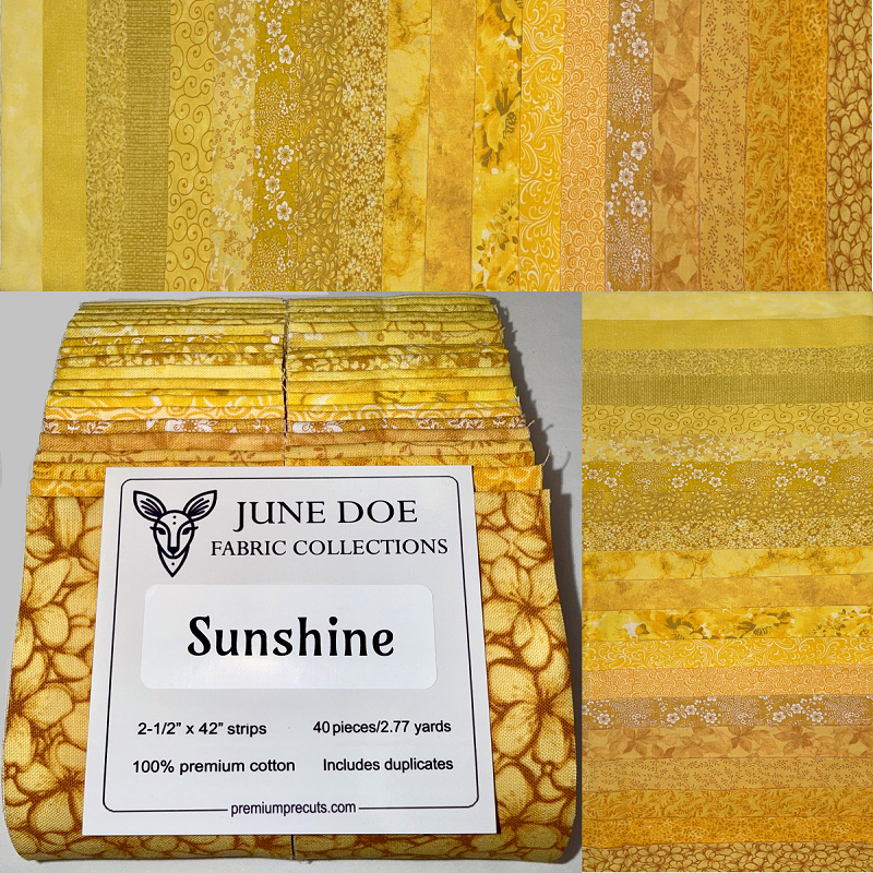 June Doe Fabric Collections - Sunshine - 40-Strip Pack