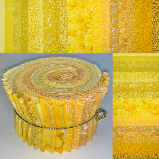 Sunshine 2.5" Roll - 20 Fabrics, 20 Total Strips