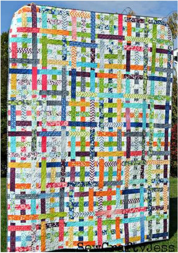 Free "Simply Woven" Jelly Roll Quilt Pattern!