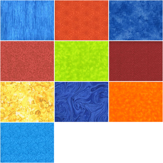 Talavera Half-yard Bundle - 10 Fabrics, 5 Total Yards
