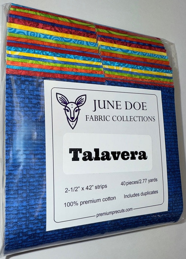 June Doe Fabric Collections - Talavera - 40-Strip Pack