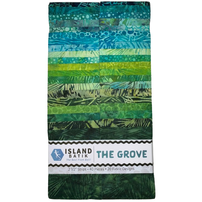 Island Batik - The Grove - 20 Fabrics, 40 Total Strips