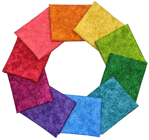 Andover/Makower UK "Tic Tac (Warm)"  Half-yard Bundle - 10 Fabrics, 5 Total Yards