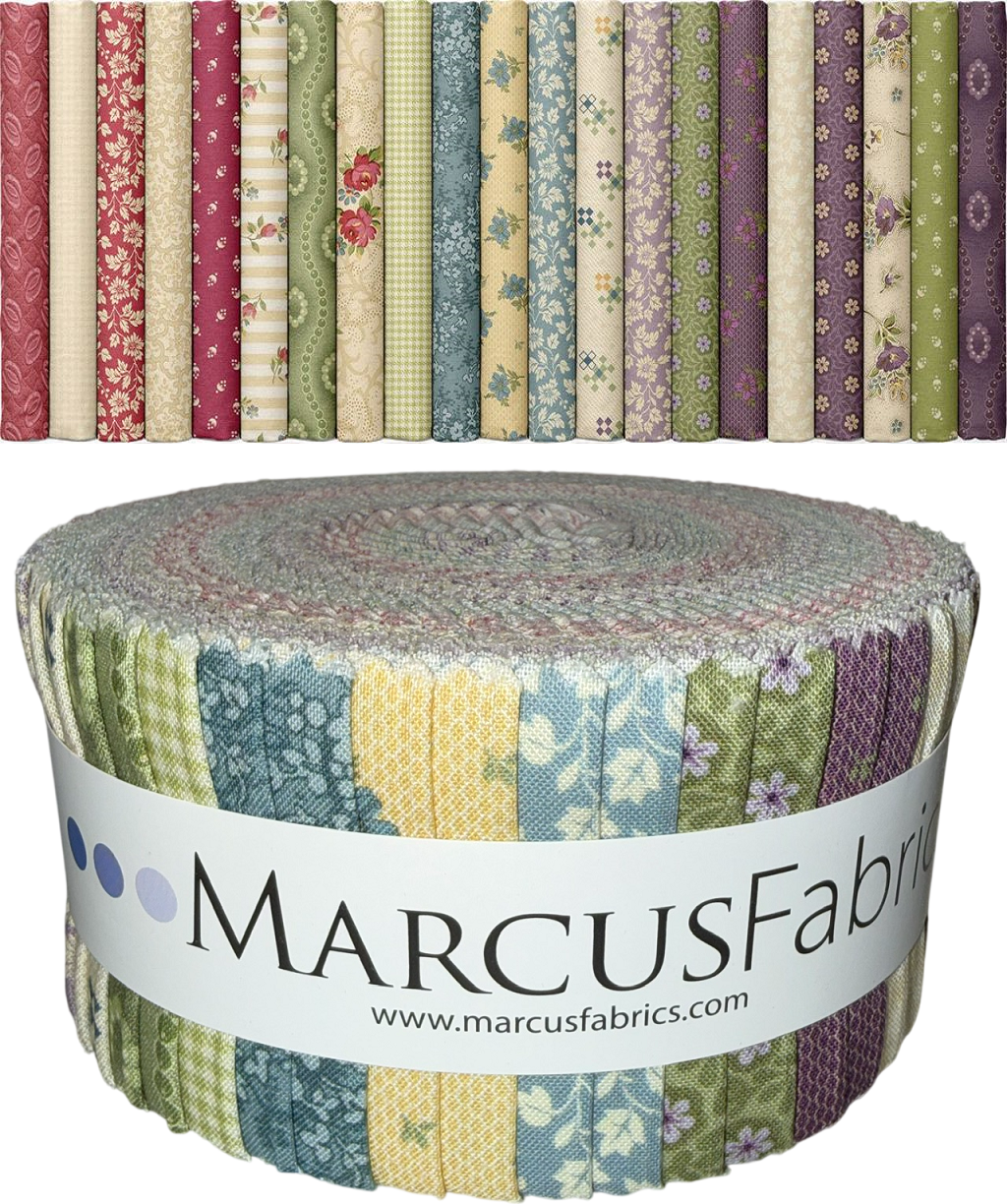 Marcus Fabrics - Timeless Stitches by Lynn Wilder - 40 2.5" Strips