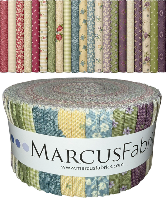 Marcus Fabrics - Timeless Stitches by Lynn Wilder - 40 2.5" Strips