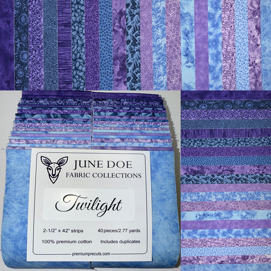 June Doe Fabric Collections - Twilight - 40-Strip Pack