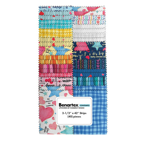 Benartex Upwords Strip-pies - 40 2.5" Strips