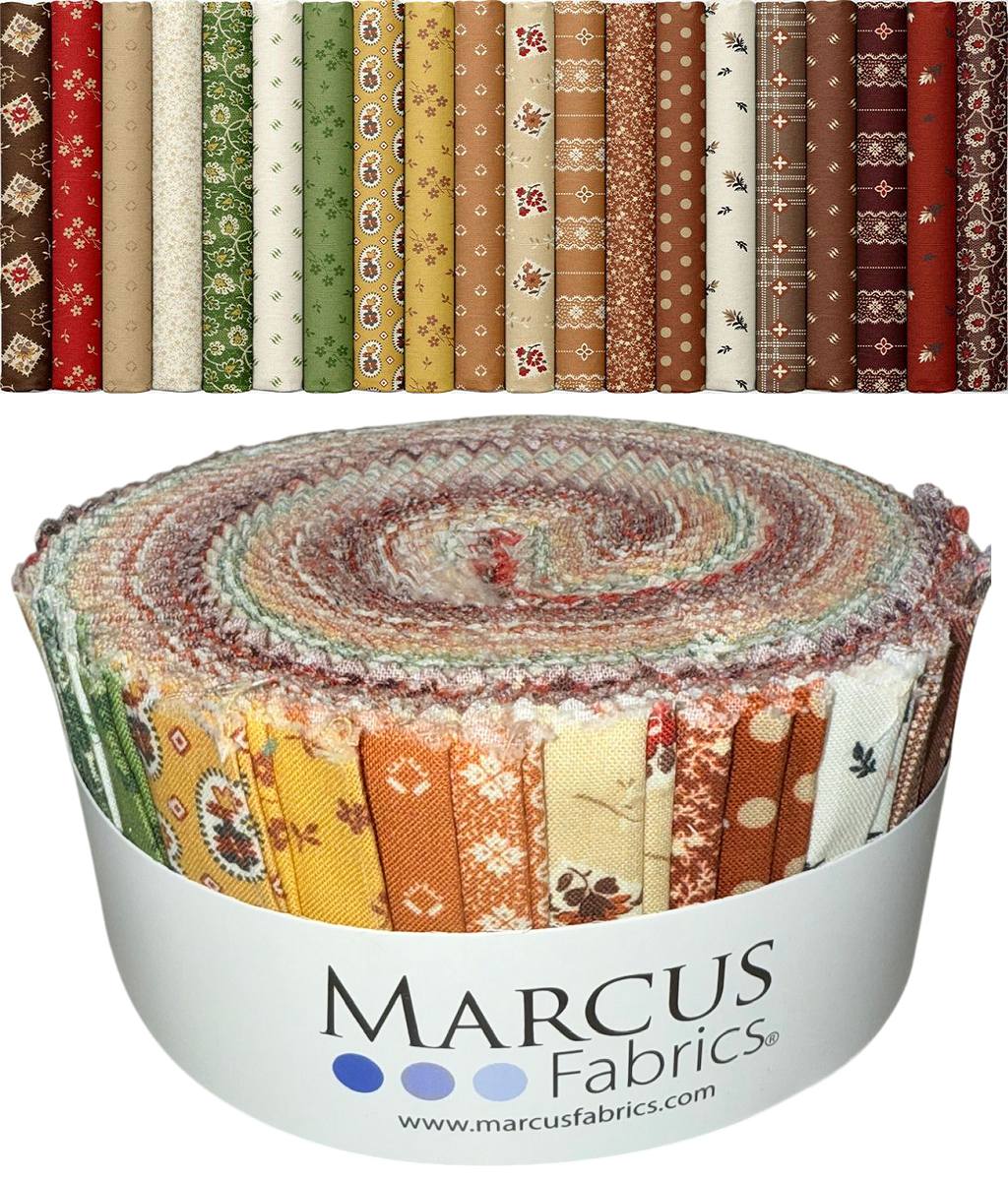 Marcus Fabrics - Ultimate Umbers By Sheryl Johnson - 40 2.5" Strips/Jelly Roll