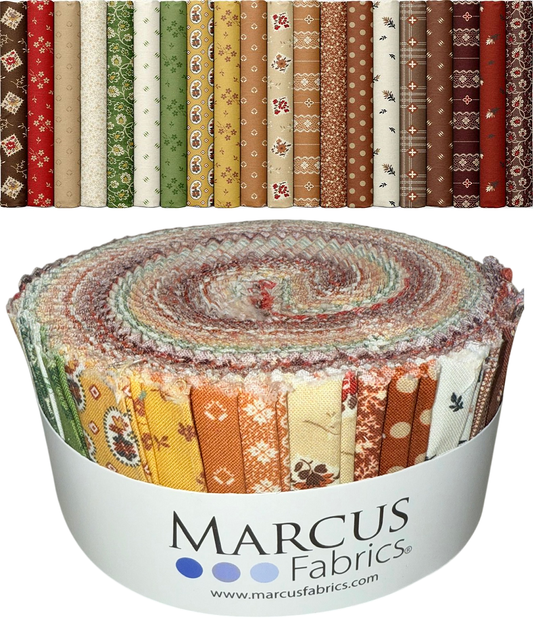 Marcus Fabrics - Ultimate Umbers By Sheryl Johnson - 40 2.5" Strips/Jelly Roll
