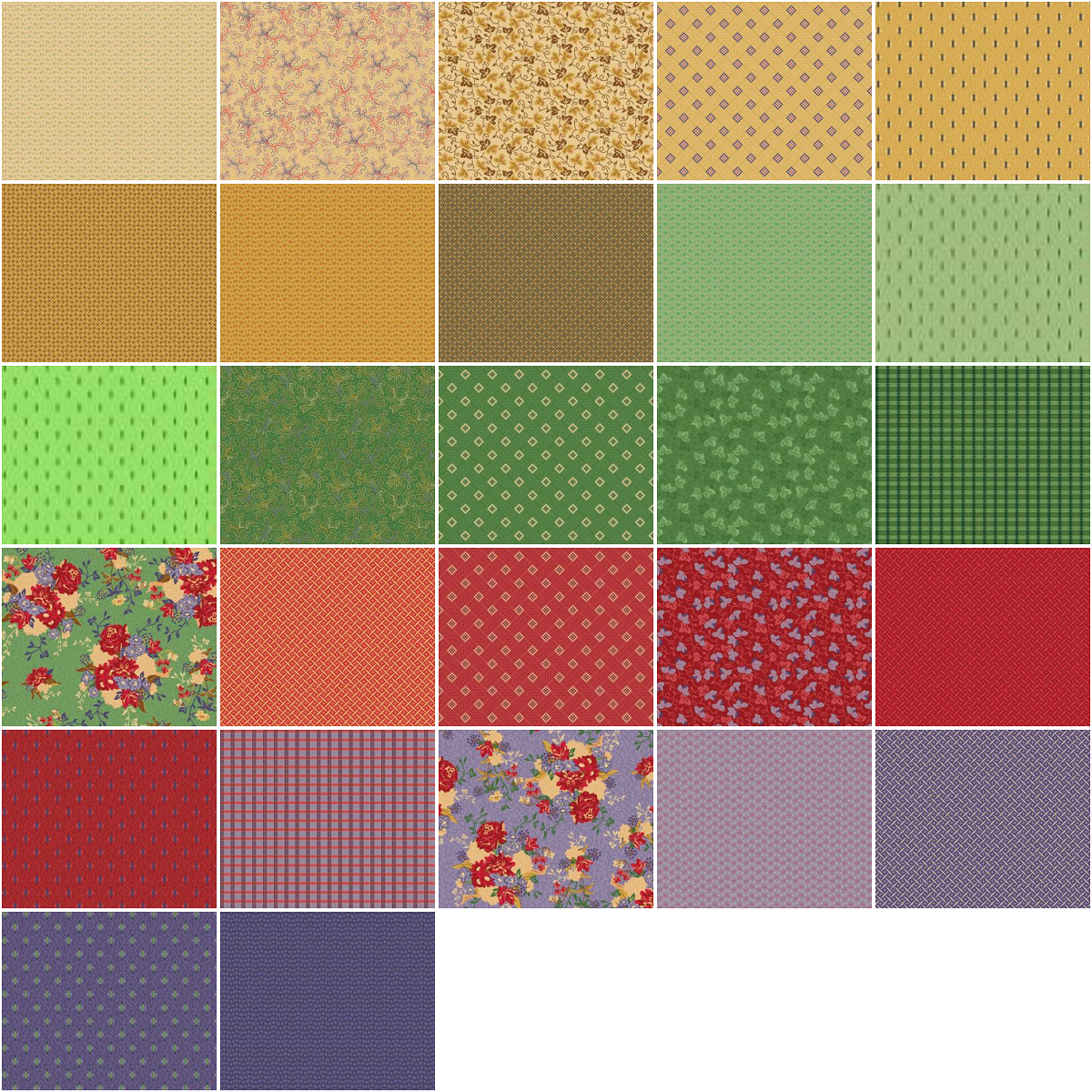 Riley Blake Vera's Garden - 40 Strip Rolie Polie