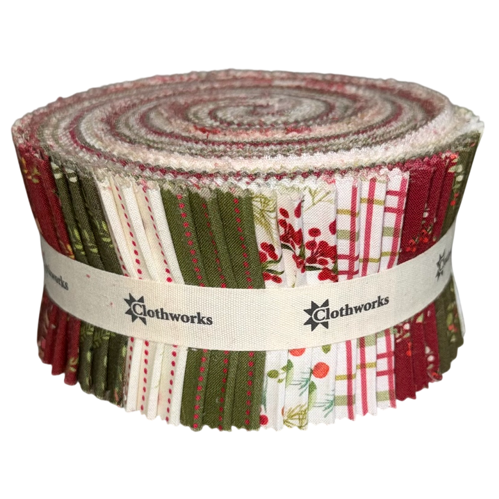 Clothworks - Very Berry Christmas - 40 Strips
