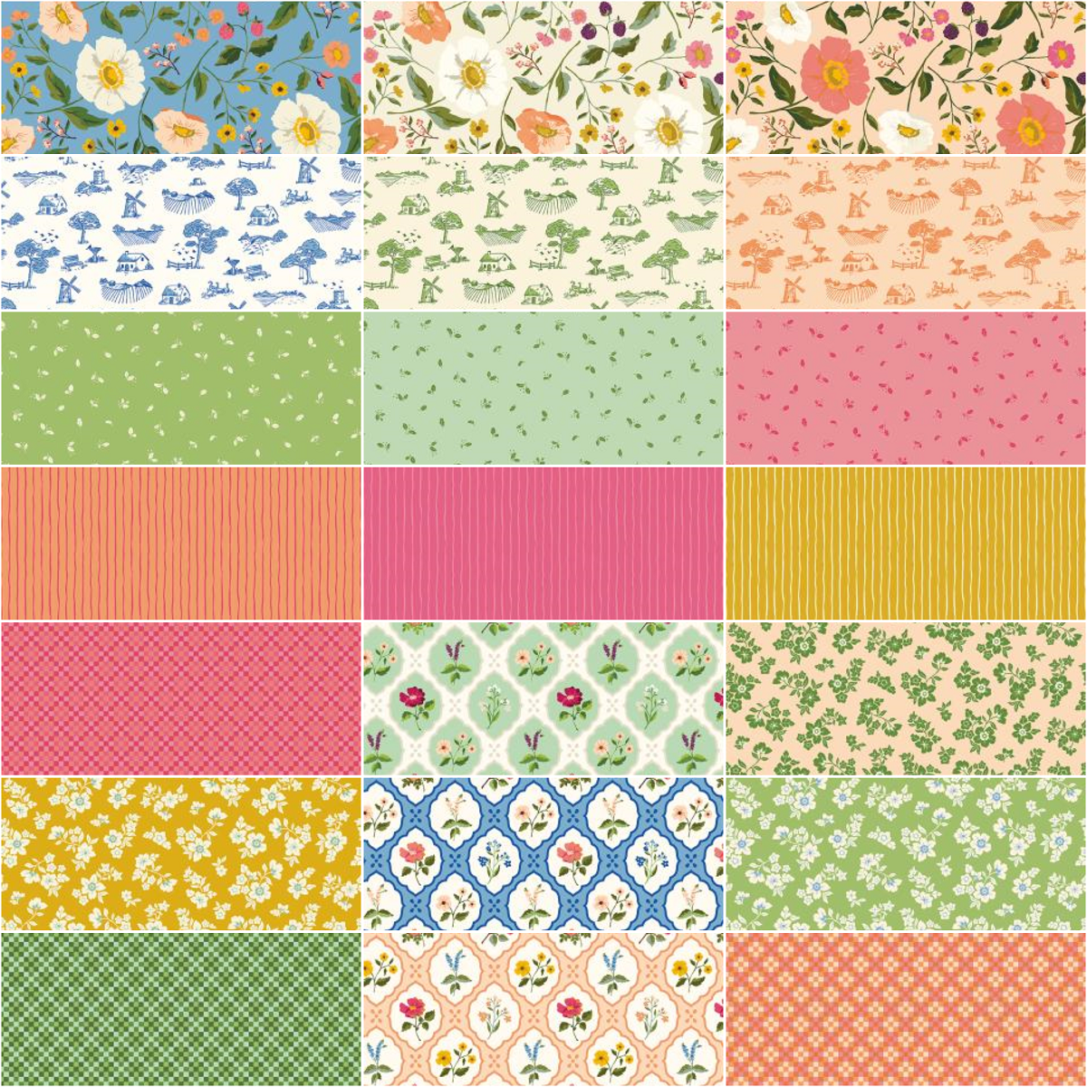 Riley Blake Virginia Rose - 40 Strip Rolie Polie