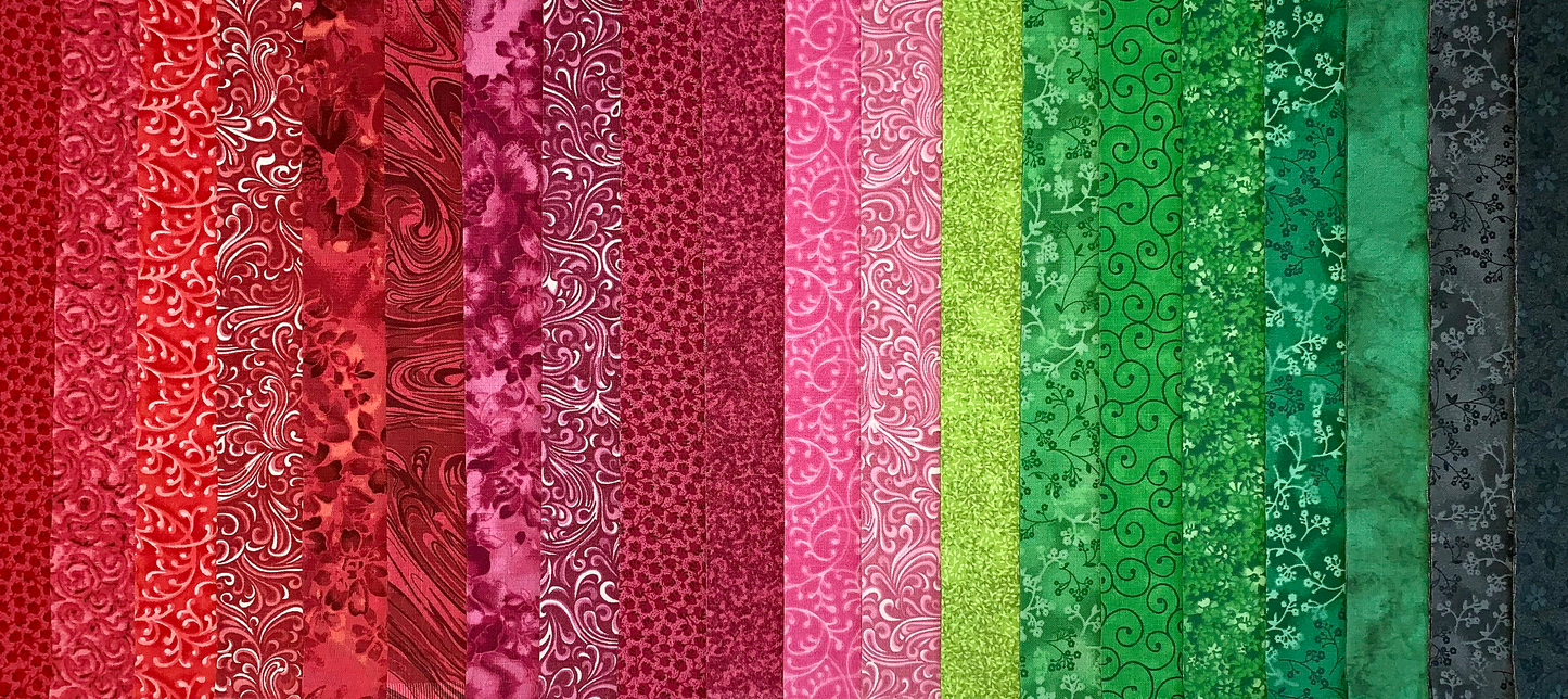 Watermelon 2.5" Roll - 20 Fabrics, 20 Strips
