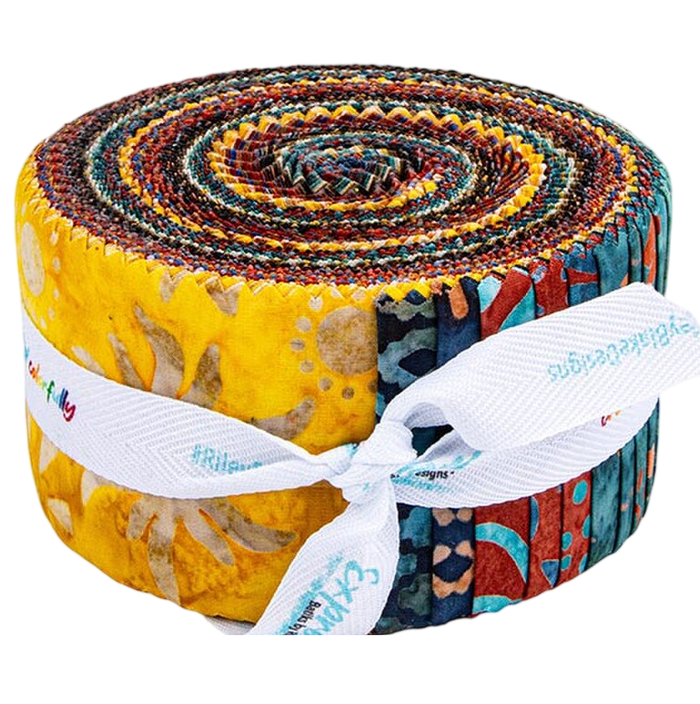 Riley Blake Western Reflections (Places You'll Go) Expressions Batiks - 40 Strip Rolie Polie