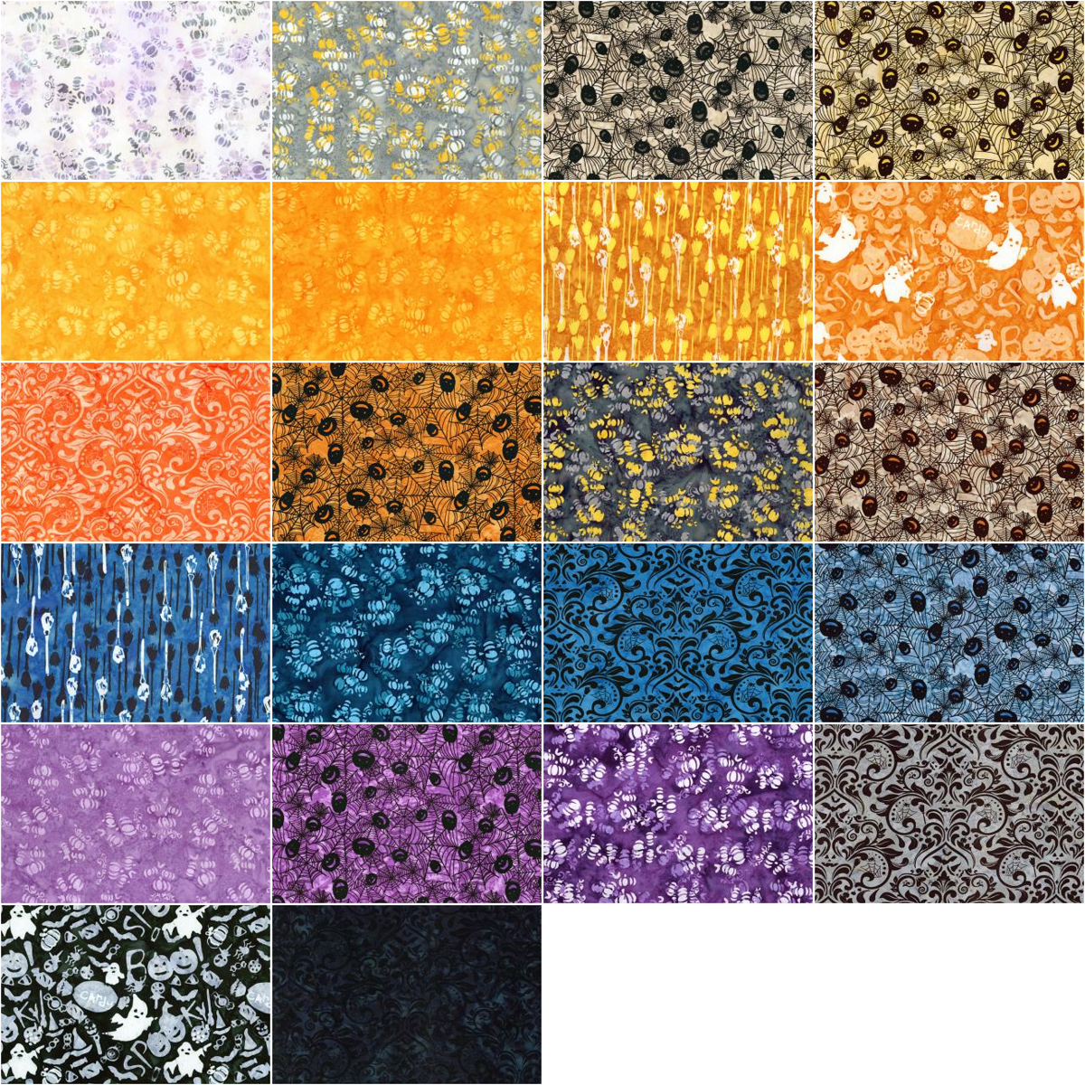 Charm Pack 5x5 Squares - Riley Blake Whispering Hallows Batiks 5-inch Stacker - 40 5" Squares