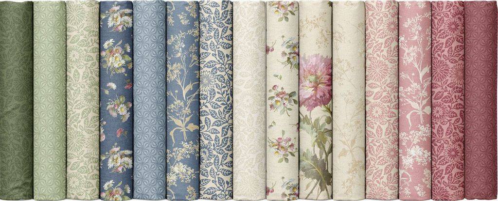 Marcus Fabrics - Wild Flowers by Smithsonian Institution - 40 2.5" Strips