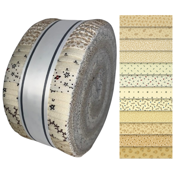 Robert Kaufman Wild Oats & Honey by Jill Shaulis & Julie Letvin - Complete Collection Roll Up - 40 Strip Roll