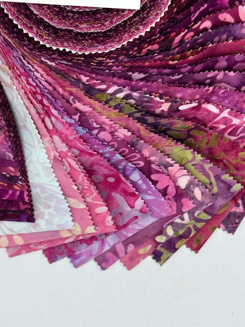 Maywood Studio - Java Batiks - Wine Purple - 40 Strips ...