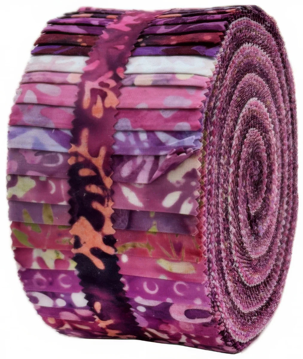 Maywood Studio - Java Batiks - Wine Purple - 40 Strips ...