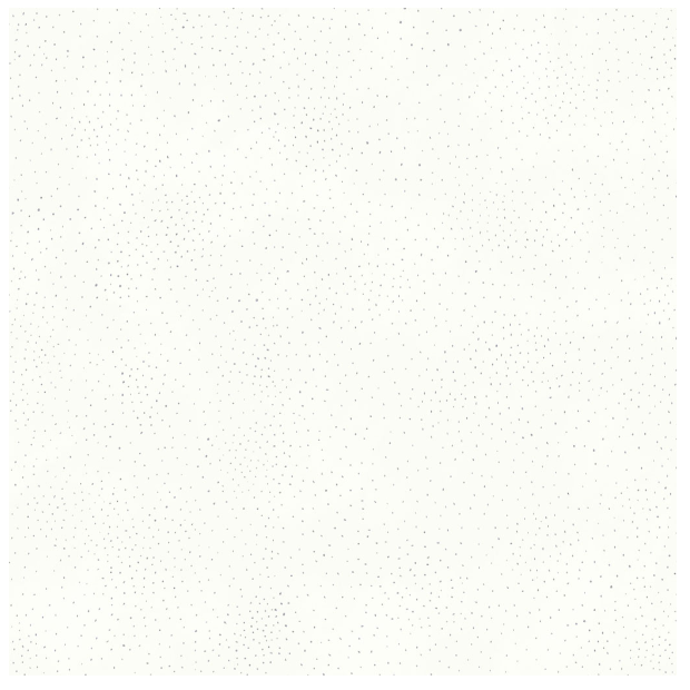 Clothworks - Basic Dot Metallic White/Silver (Laurel Burch) - 40 Strip Roll