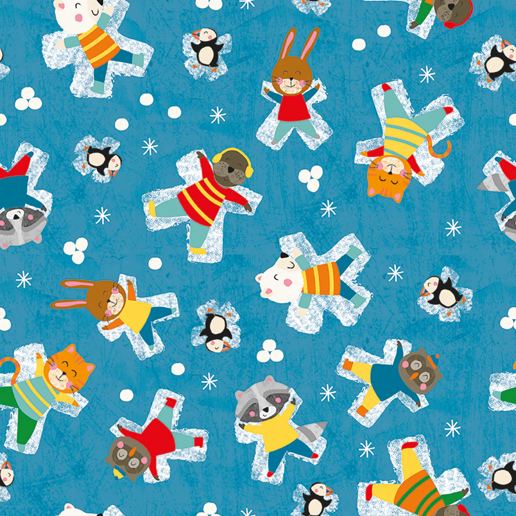 Clothworks "Snow Fun" Half-yard Bundle - 10 Fabrics, 5 Total Yards