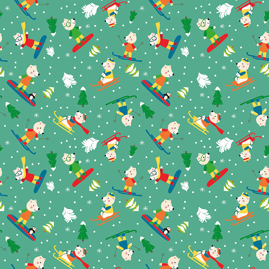 Clothworks "Snow Fun" Half-yard Bundle - 10 Fabrics, 5 Total Yards