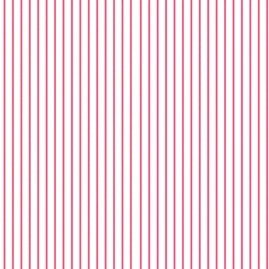 (6 yd) Clothworks Flourish Raspberry Stripe Y4096-74