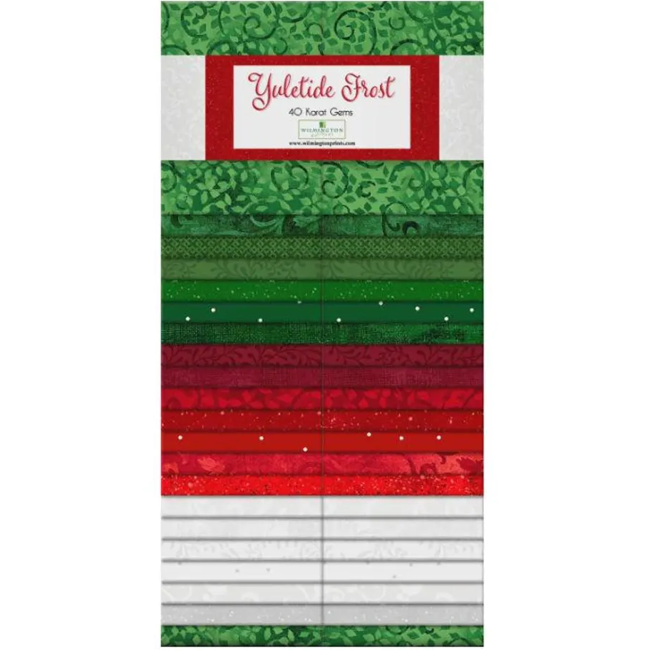 Wilmington Prints 40 Karat Gems - Yuletide Frost - 40 Strips