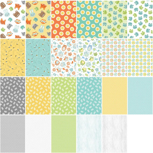 Charm Pack 5x5 Squares - Benartex Playhouse Pals - 40 5" Squares