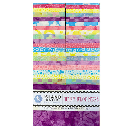 Island Batik - Baby Bloomers - 20 Fabrics, 40 Total Strips