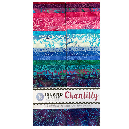 Island Batik - Chantilly - 20 Fabrics, 40 Total Strips