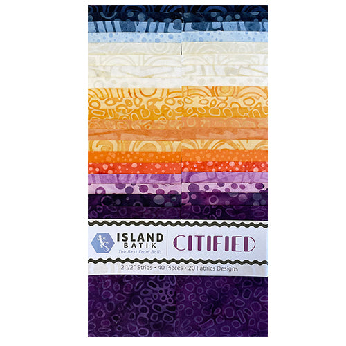 Island Batik - Citified - 20 Fabrics, 40 Total Strips