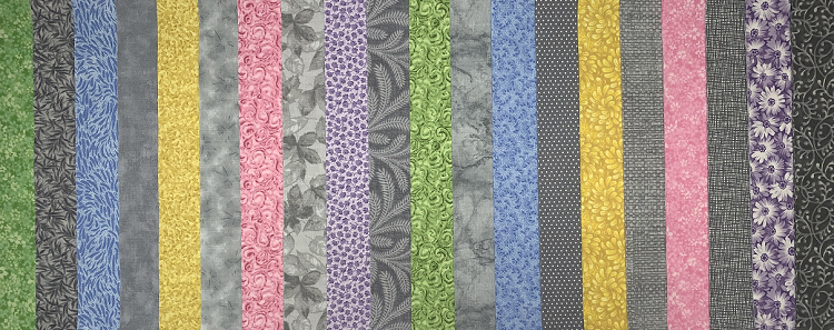 Spring Showers 2.5" Roll - 20 Fabrics, 20 Total Strips 