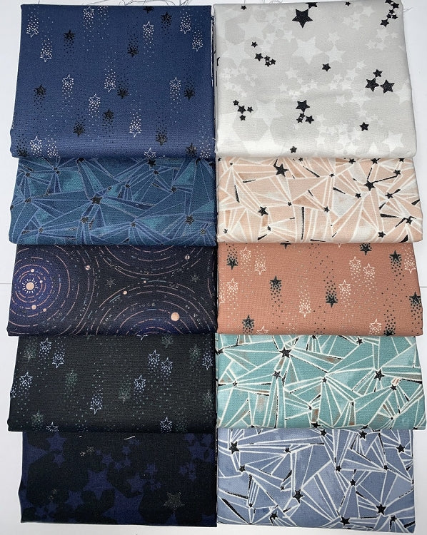 Robert Kaufman "Moonlight" Half-yard Bundle - 10 Fabrics, 5 Total Yards 