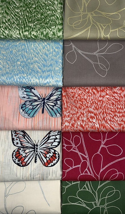 Robert Kaufman Spring Shimmer Half-yard Bundle - 10 Fabrics, 5 Total Yards