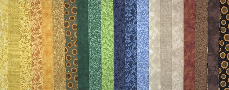 Sunflower Fat Quarter Bundle - 20 Fabrics, 20 Total Fat Quarters