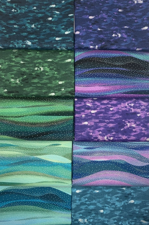 Robert Kaufman "In The Moonlight" Half-yard Bundle - 10 Fabrics, 5 Total Yards  