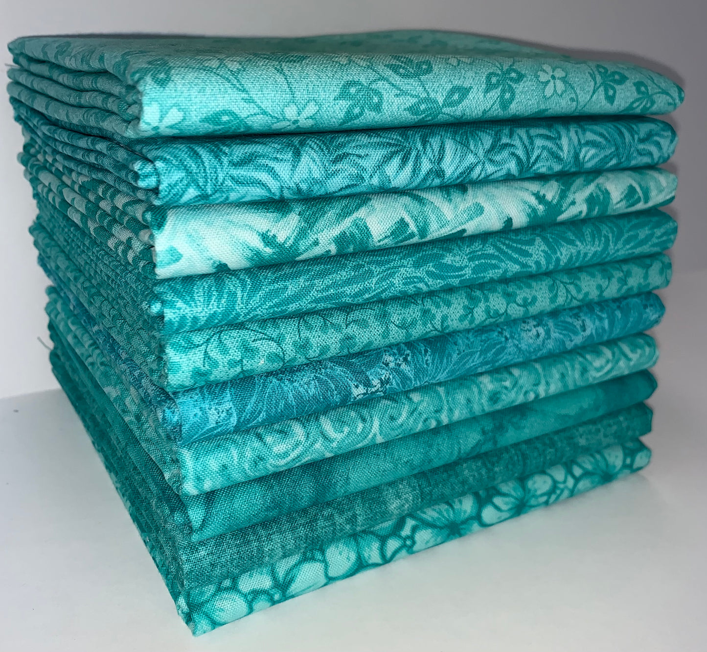 Basic Colors - Caribbean Half-yard Bundle - 10 Fabrics, 5 Total Yards