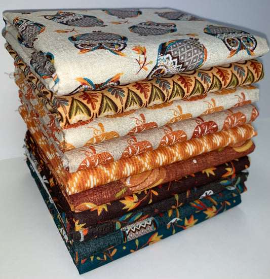 Benartex Hello Fall Half-yard Bundle - 10 Fabrics, 5 Total Yards