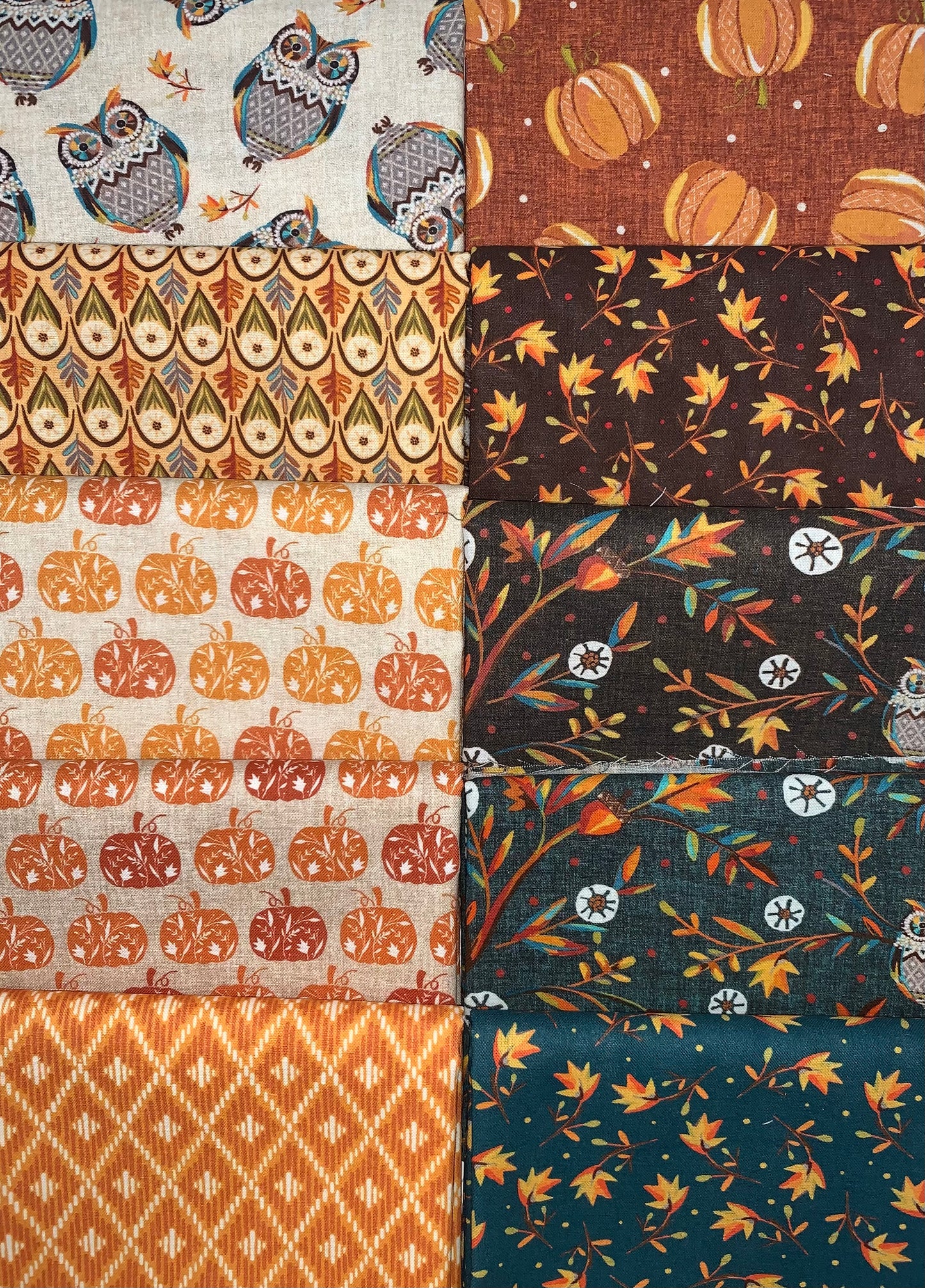 Benartex Hello Fall Half-yard Bundle - 10 Fabrics, 5 Total Yards