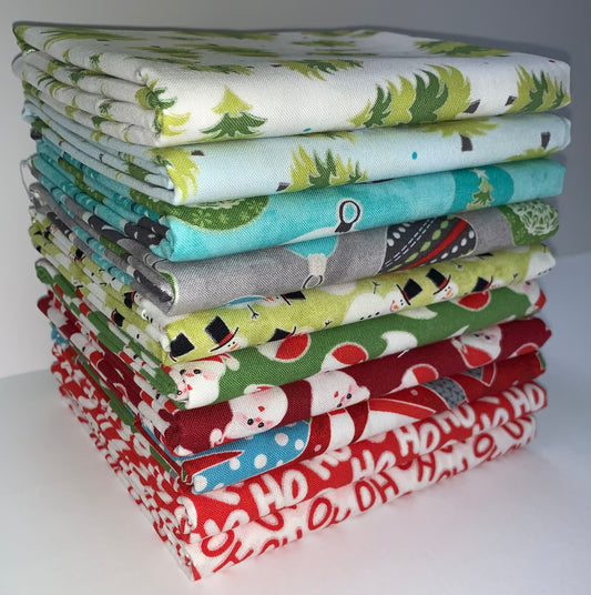 Benartex "A Cozy Winter" Half-Yard Bundle - 10 Fabrics, 5 Total Yards