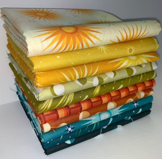 Robert Kaufman "Planetarium" Half-Yard Bundle - 10 Fabrics, 5 Total Yards