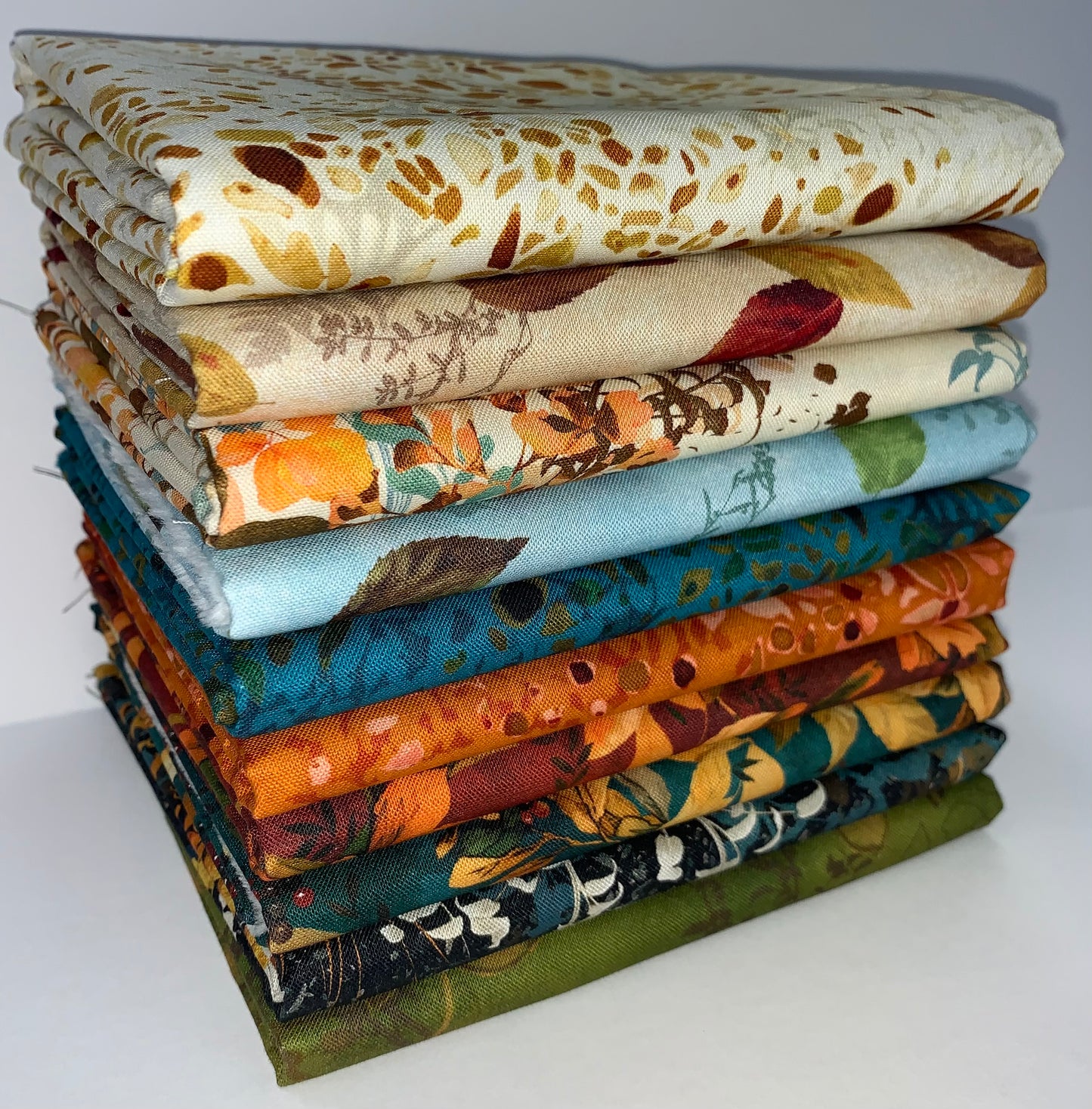 Robert Kaufman "Sienna" Half-Yard Bundle - 10 Fabrics, 5 Total Yards
