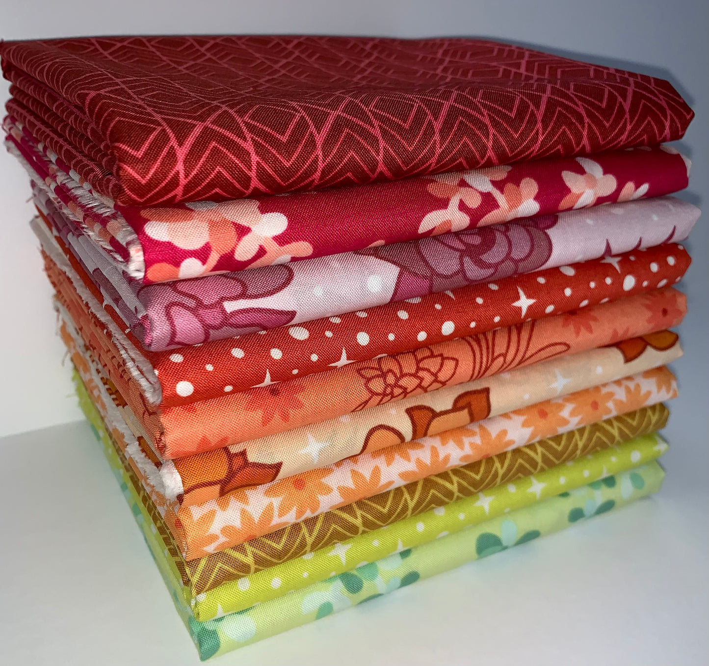Robert Kaufman "Sunroom" Brights Half-Yard Bundle - 10 Fabrics, 5 Total Yards