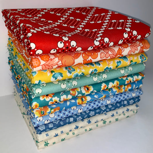 Robert Kaufman "Sunnyside Farm" Half-Yard Bundle - 10 Fabrics, 5 Total Yards