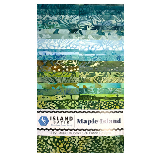 Island Batik - Maple Island - 20 Fabrics, 40 Total Strips